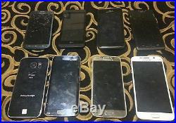 Wholesale Lot Of 8 Broken Samsung And Other Phones. S6 128gb, S6 Edge 128gb