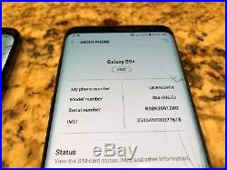Wholesale Bulk Lot of 5x Samsung Galaxy S9+ Plus, Unlocked, 64gb