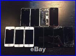 Wholesale LOT of (3) iPhone 5s, (4) iPhone 5, and (4) iPhone 5c with EXTRAs