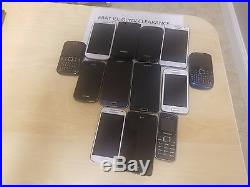 Wholesale Lot for Parts 15 Samsung Phones Working LCD (Galaxy S6, S5 & More)
