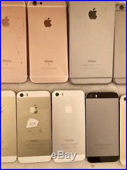Wholesale Lot of 16 Apple iPhone 6S, 6 Plus 6, 5, 5S, 5C, SE, For Parts Only