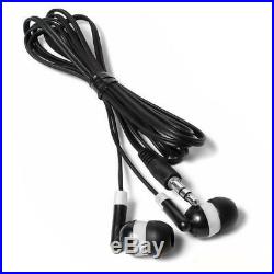 Wholesale Lot of 2,000 Disposable Black 3.5mm Earbuds Earphones Cell Phones/
