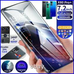 X60 Pro Plus 12G+512GB Smartphone 7.2 Full Display Unlocked Dual SIM Android 10