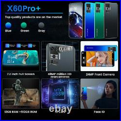 X60 Pro+ Plus 7.2 Full Display 10 Core Android 10.0 Smartphone 12GB+512GB 48MP